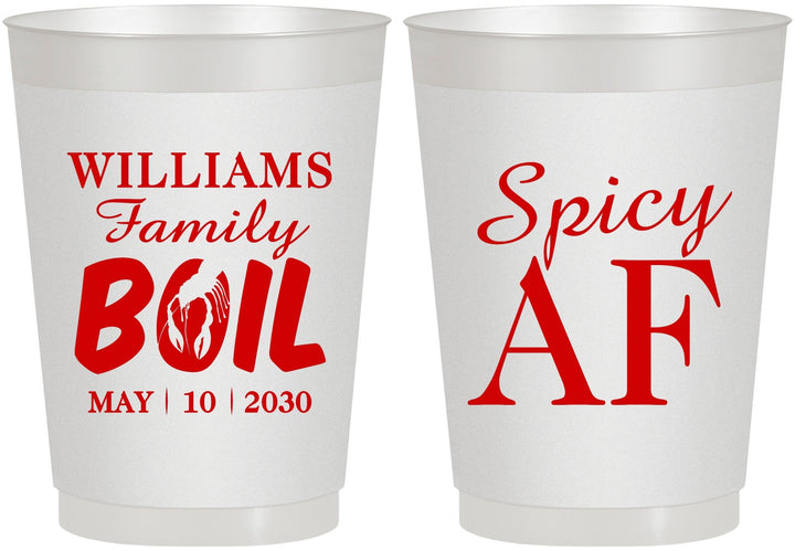 Personalized Family Reunion 10 oz Frosted Cups - Crawfish Boil | 160009