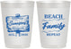Personalized Family Reunion 10 oz Frosted Cups - Beach Family Repeat | 160013