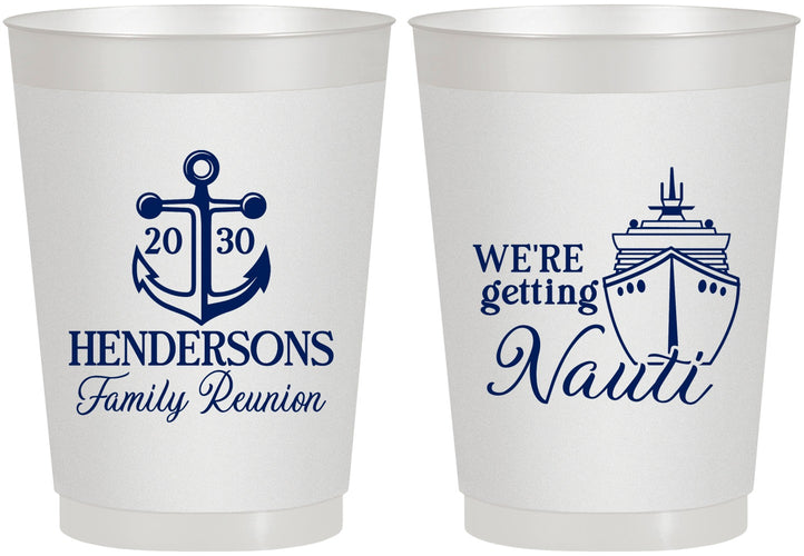 Personalized Family Reunion 10 oz Frosted Cups - Cruise Nautical | 160021
