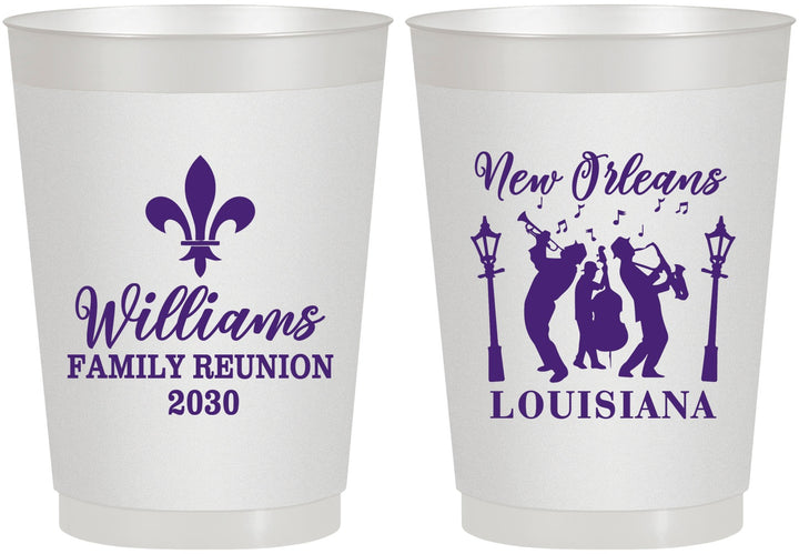 Personalized Family Reunion 10 oz Frosted Cups - New Orleans | 160030