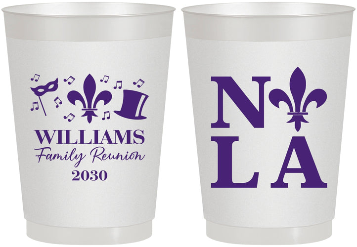 Personalized Family Reunion 10 oz Frosted Cups - New Orleans | 160031