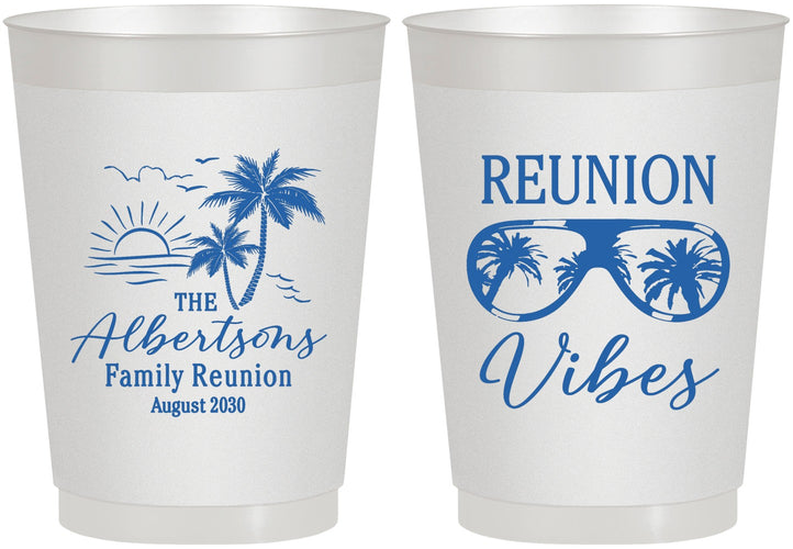 Personalized Family Reunion 10 oz Frosted Cups - Beach | 160034