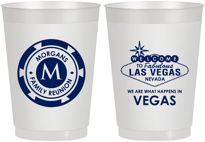 Personalized Family Reunion 10 oz Frosted Cups - Las Vegas | 160037