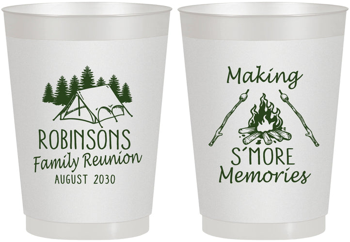 Personalized Family Reunion 10 oz Frosted Cups - Camping | 160046