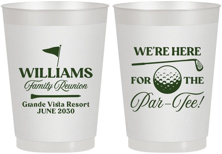 Personalized Family Reunion 10 oz Frosted Cups - Golf | 160047