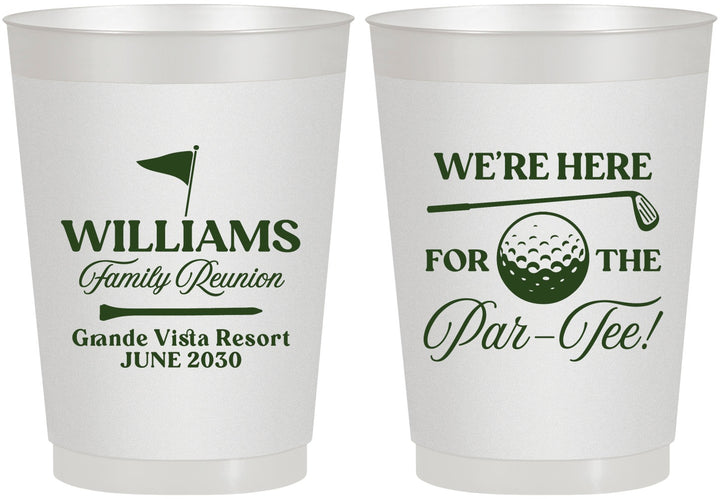 Personalized Family Reunion 10 oz Frosted Cups - Golf | 160047