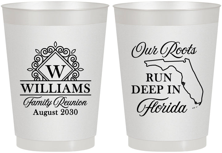 Personalized Family Reunion 10 oz Frosted Cups - Florida | 160057