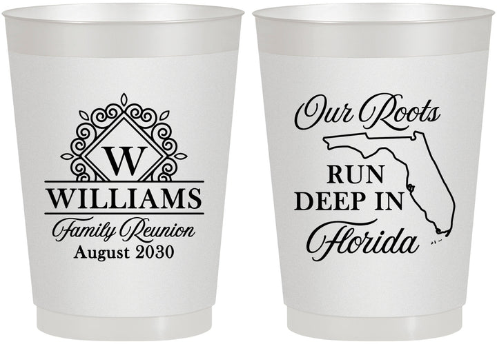 Personalized Family Reunion 10 oz Frosted Cups - Florida | 160057