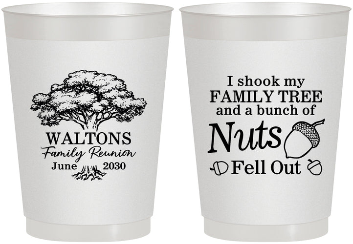 Personalized Family Reunion 10 oz Frosted Cups - Tree | 160058