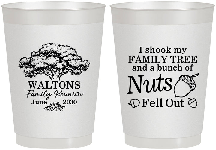 Personalized Family Reunion 10 oz Frosted Cups - Tree | 160058