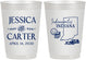 Personalized Wedding 10 oz Frosted Cups - Indiana | 163