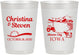 Personalized Wedding 10 oz Frosted Cups - Iowa | 164