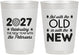 Personalized New Years 10 oz Frosted Cups - 2027 Out With The Old | 170000