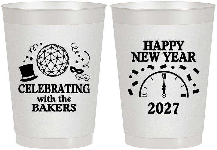 Personalized New Years 10 oz Frosted Cups - 2027 Countdown | 170010