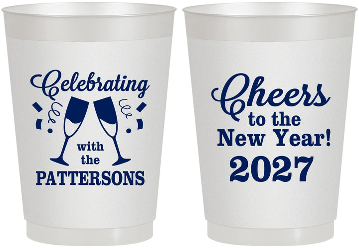 Personalized New Years 10 oz Frosted Cups - 2027 Cheers | 170011