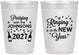 Personalized New Years 10 oz Frosted Cups - 2027 Ringing In | 170014