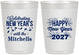 Personalized New Years 10 oz Frosted Cups - 2027 Nye Confetti | 170015