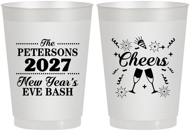Personalized New Years 10 oz Frosted Cups - 2027 Cheers | 170017