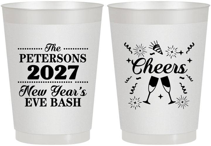 Personalized New Years 10 oz Frosted Cups - 2027 Cheers | 170017