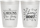 Personalized New Years 10 oz Frosted Cups - 2027 Cheers | 170018