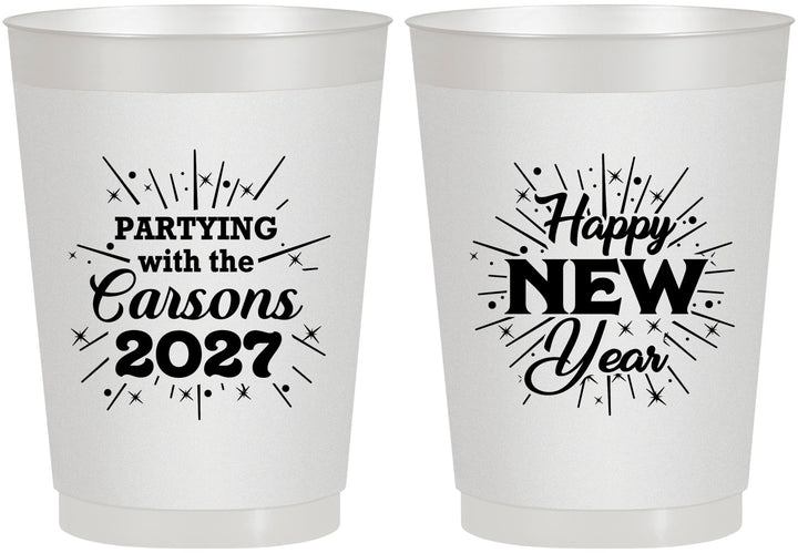 Personalized New Years 10 oz Frosted Cups - 2027 Nye | 170020
