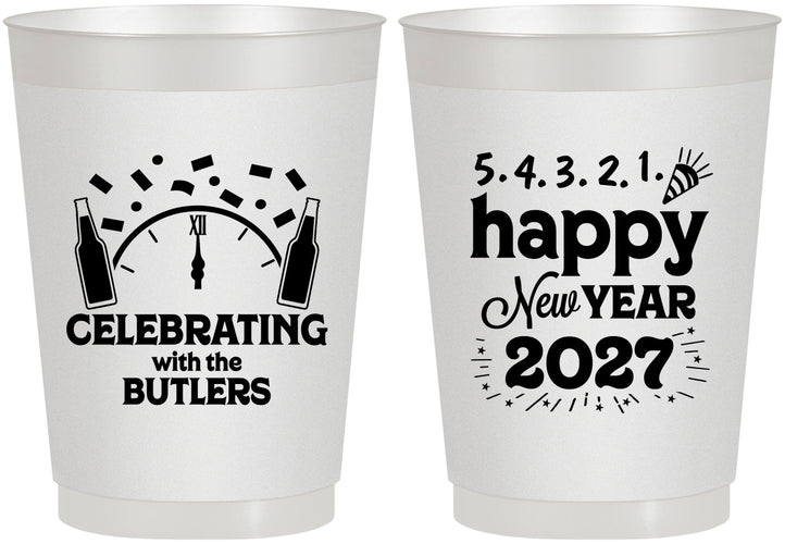 Personalized New Years 10 oz Frosted Cups - 2027 Countdown | 170021