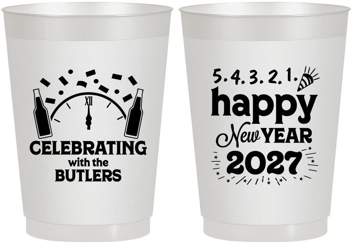 Personalized New Years 10 oz Frosted Cups - 2027 Countdown | 170021