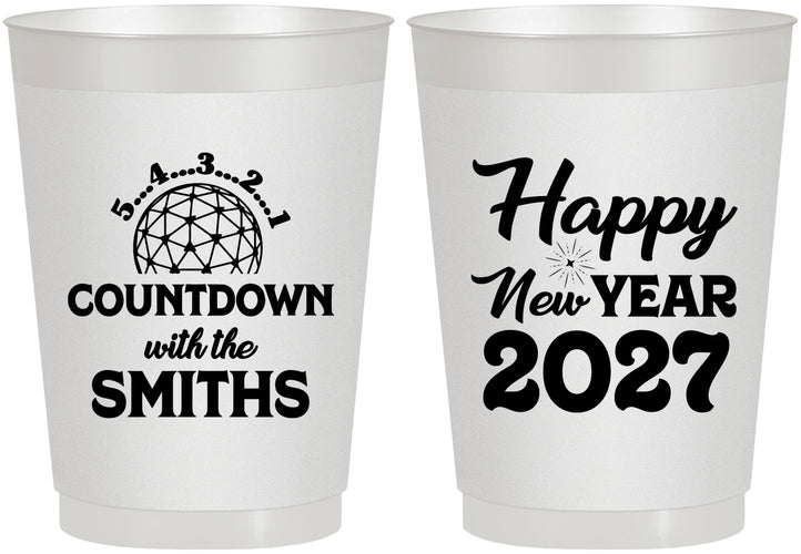 Personalized New Years 10 oz Frosted Cups - 2027 Countdown | 170026