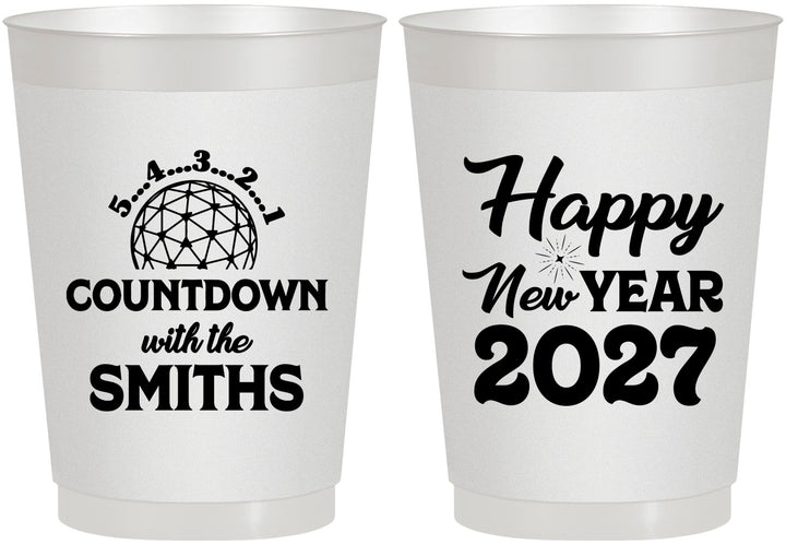 Personalized New Years 10 oz Frosted Cups - 2027 Countdown | 170026