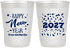 Personalized New Years 10 oz Frosted Cups - 2027 Confetti | 170027