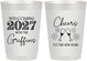 Personalized New Years 10 oz Frosted Cups - 2027 Cheers | 170029