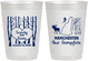 Personalized Wedding 10 oz Frosted Cups - New Hampshire | 178
