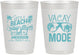 Personalized Family Vacation 10 oz Frosted Cups - Lifes A Beach | 180008