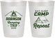 Personalized Family Vacation 10 oz Frosted Cups - Eat Sleep Camp Repeat | 180014