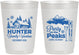Personalized Family Vacation 10 oz Frosted Cups - Ski Trip Peaks | 180020