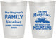 Personalized Family Vacation 10 oz Frosted Cups - Mountains | 180021