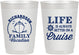 Personalized Family Vacation 10 oz Frosted Cups - Cruise Ship | 180036
