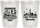 Personalized Family Vacation 10 oz Frosted Cups - Las Vegas | 180048