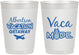 Personalized Family Vacation 10 oz Frosted Cups - Vacay Vibes Trip | 180055