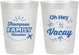 Personalized Family Vacation 10 oz Frosted Cups - Beach | 180056