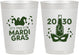 Personalized Mardi Gras 10 oz Frosted Cups - New Orleans | 190003
