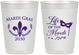 Personalized Mardi Gras 10 oz Frosted Cups - Life Of The Mardi | 190004
