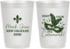 Personalized Mardi Gras 10 oz Frosted Cups - Fleur De Lis Carnaval | 190011