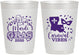 Personalized Mardi Gras 10 oz Frosted Cups - Fleur De Lis Carnaval | 190012