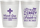 Personalized Mardi Gras 10 oz Frosted Cups - Fleur De Lis | 190013