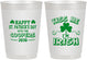 Personalized St Patricks Day 10 oz Frosted Cups - Kiss Me I Am Irish | 200004