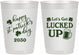 Personalized St Patricks Day 10 oz Frosted Cups - Lucked Up | 200007