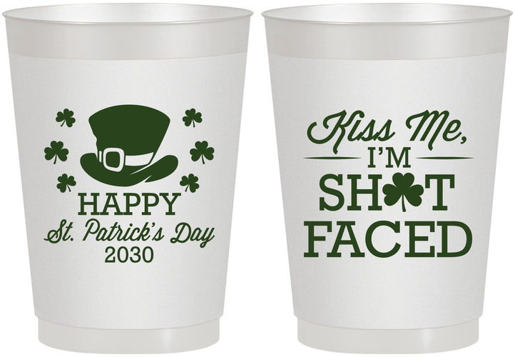 Personalized St Patricks Day 10 oz Frosted Cups - Leprechaun | 200009