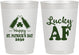 Personalized St Patricks Day 10 oz Frosted Cups - Lucky Af | 200017
