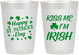 Personalized St Patricks Day 10 oz Frosted Cups - Kiss Me I Am Irish | 200018